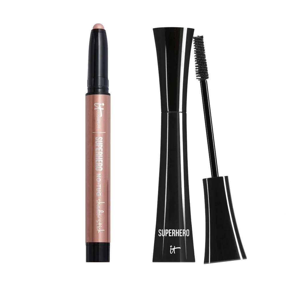 IT Cosmetics Your Superhero Eye Duo Mascara & Shadow Stick Set NEW